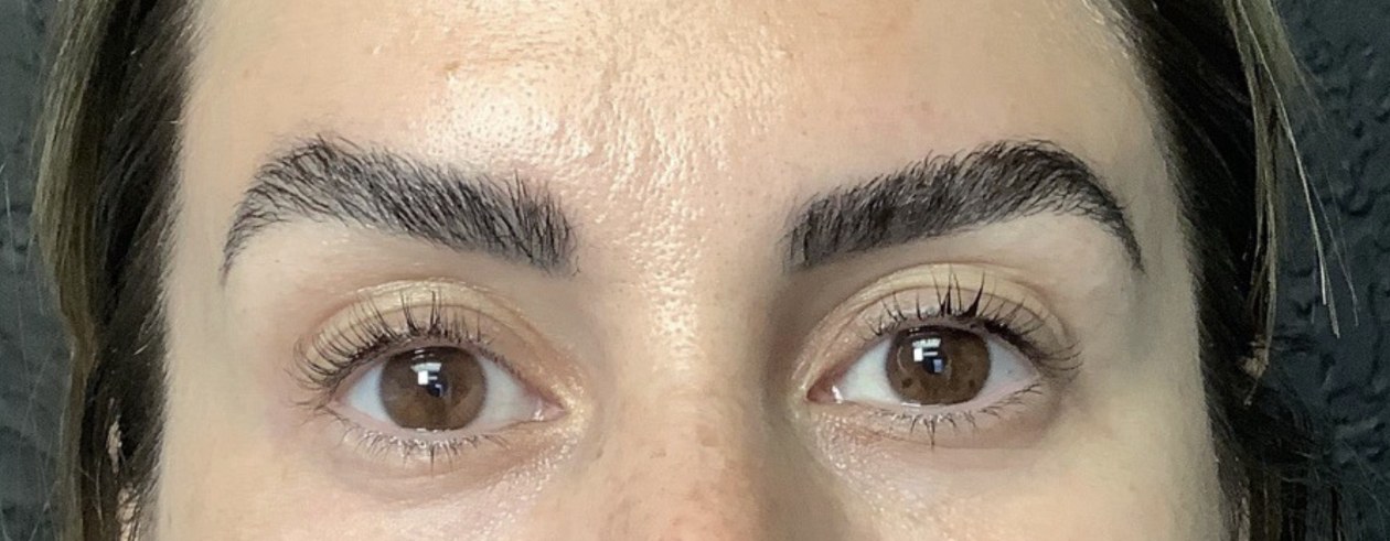 Lashes and Brows after treatment at Juvly Aesthetics