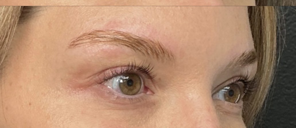 Lashes and Brows after treatment at Juvly Aesthetics